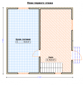 План первого этажа