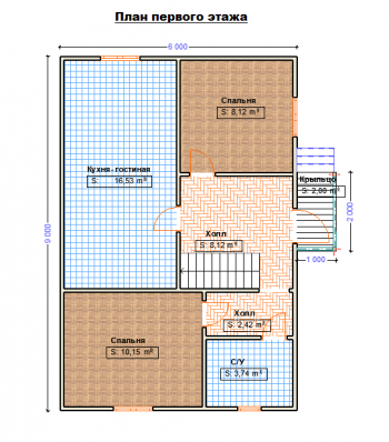 План первого этажа (вариант 1)
