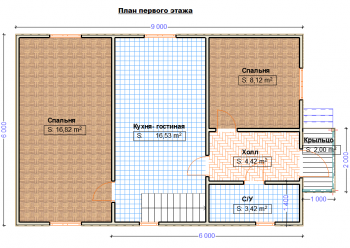План первого этажа