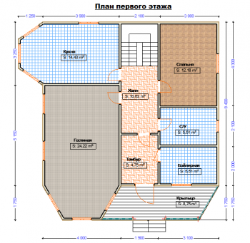 План первого этажа