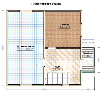 План первого этажа